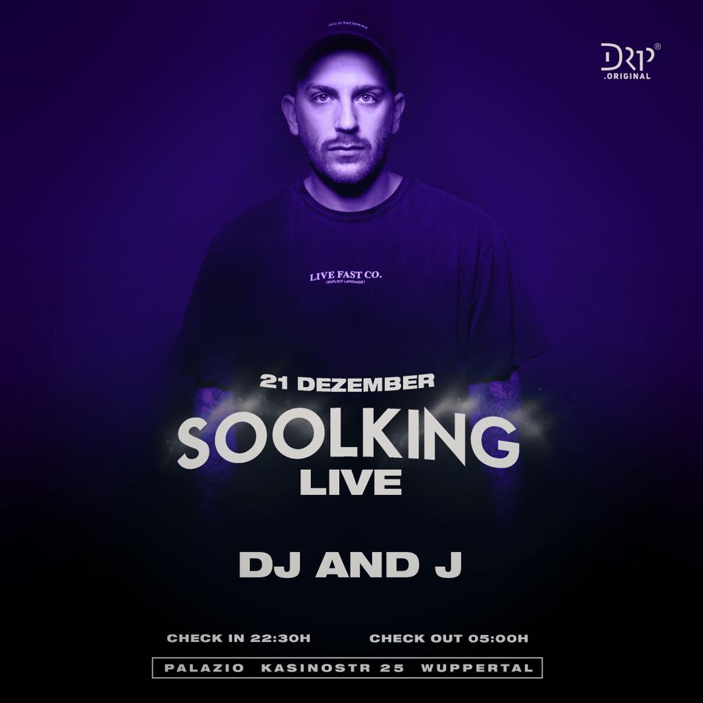 Soolking live flyer with DJ AND-J