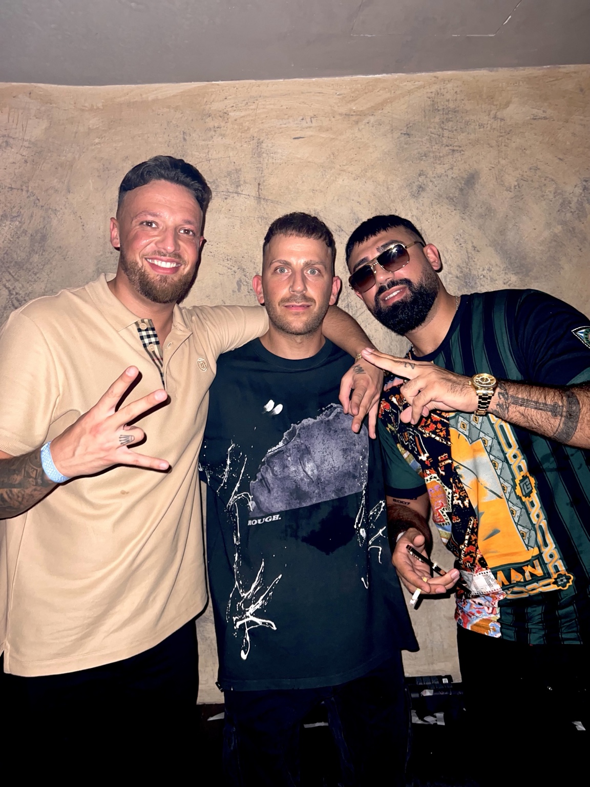 DJ AND-J with two artists