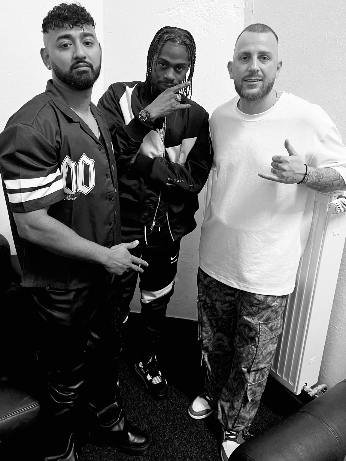 DJ AND-J with two artists