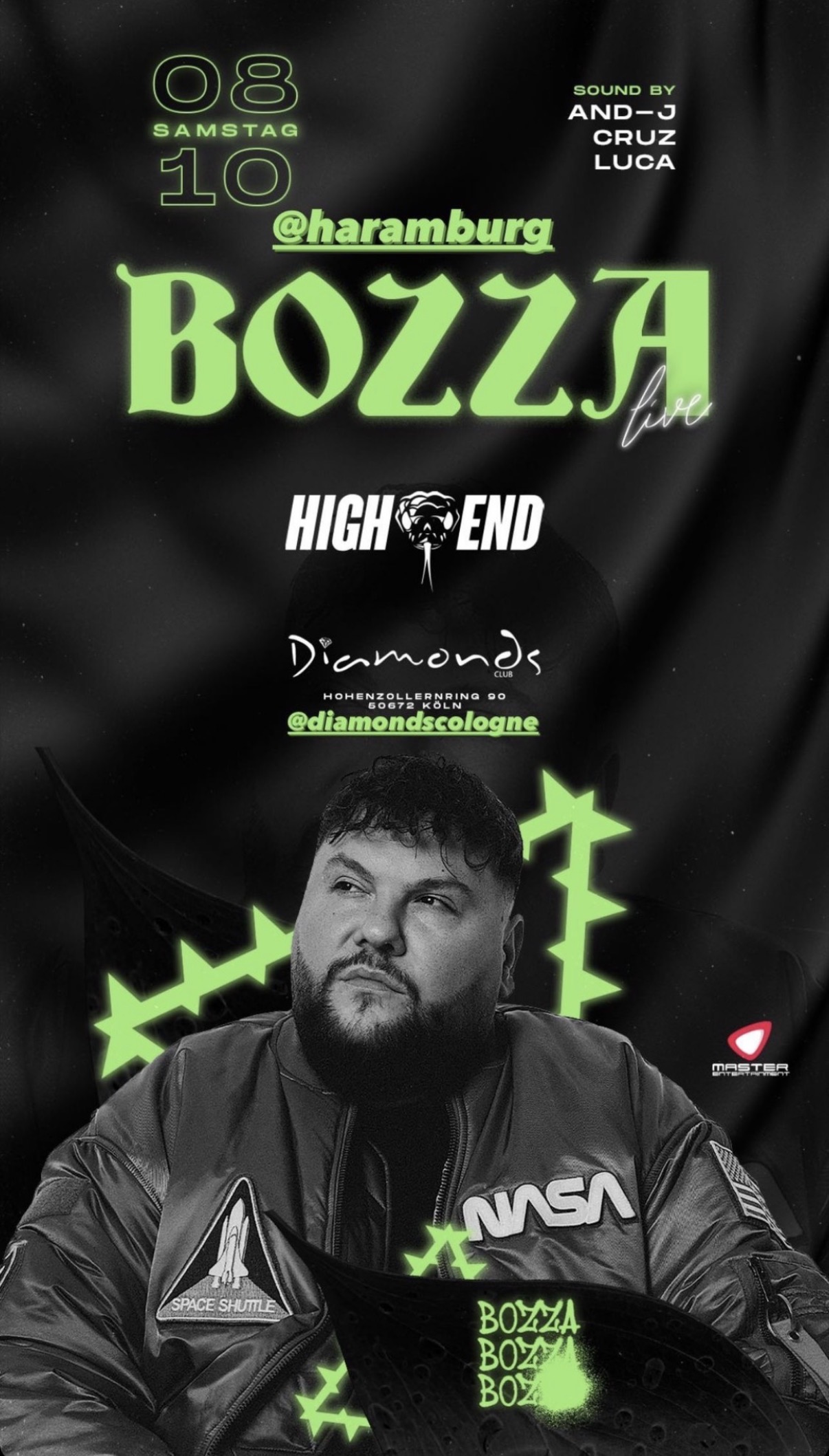 Bozza · High End event flyer