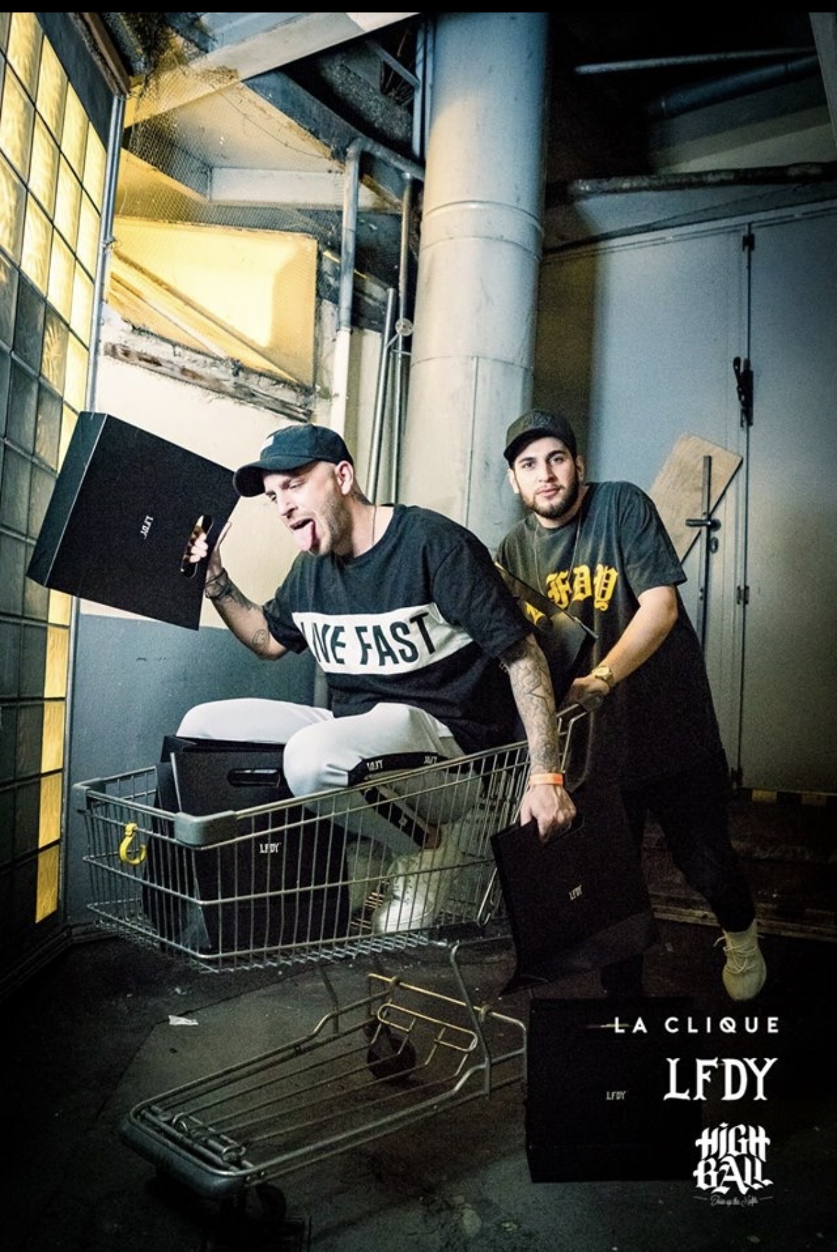 DJ AND-J backstage at La Clique