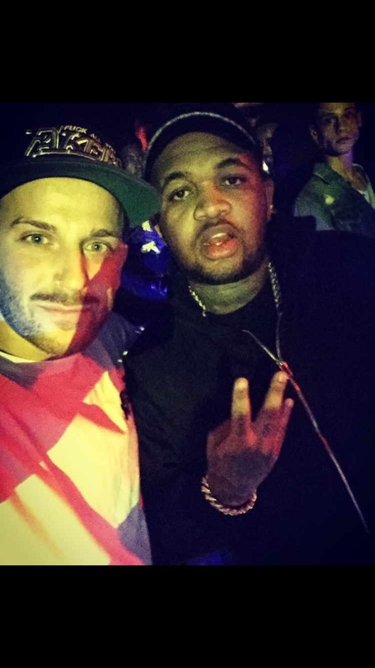 DJ AND-J with a fellow artist