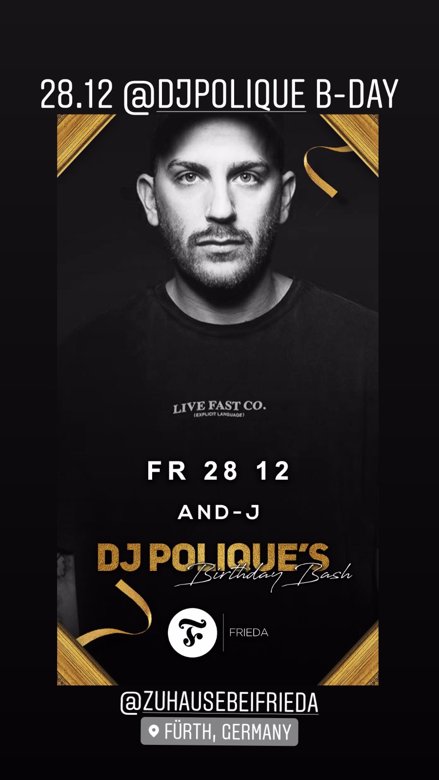DJ Polique birthday event with DJ AND-J